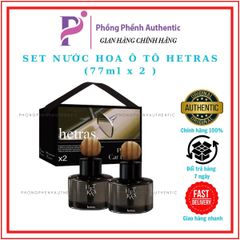 [CÓ TÁCH LẺ]NƯỚC HOA Ô TÔ HETRAS SET 2 CHAI 77ML