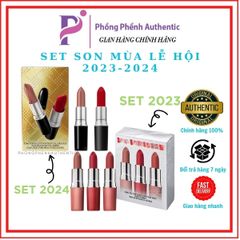 SET 3  SON MAC LIPSTICK TRIO FULLSIZE FULLBOX