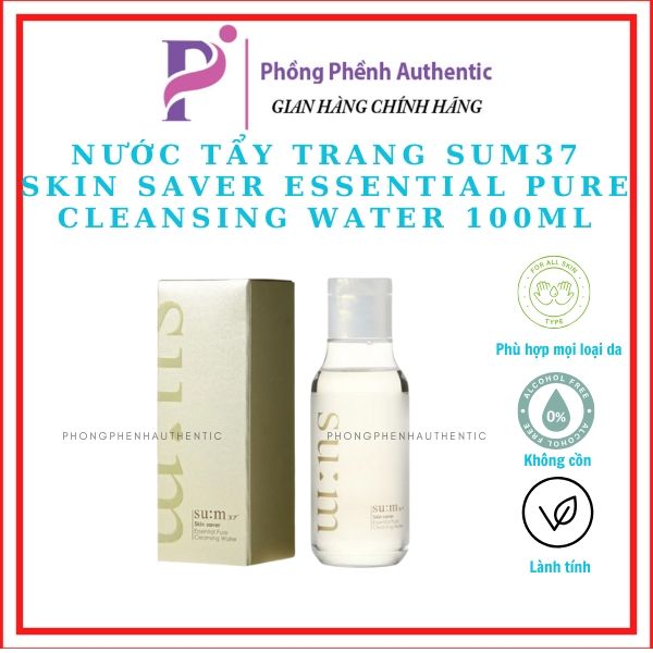 NƯỚC TẨY TRANG SUM 37 SKIN ESSENTIAL CLEANSING WATER 100ML