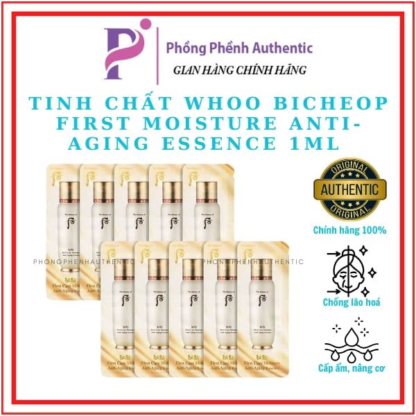 SAMPLE TINH CHẤT DƯỠNG KHỞI ĐẦU WHOO BICHEOP FIRSTCARE MOISTURE ANTI-AGING ESSENCE 8ML