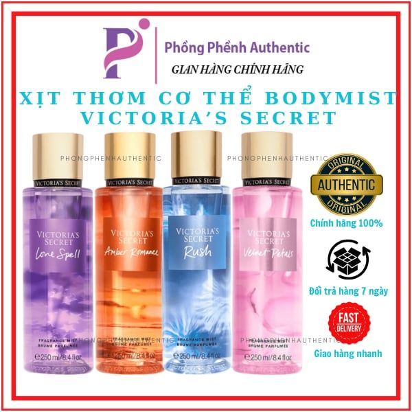 [10ML- Đủ Mùi ] XỊT THƠM TOÀN THÂN BODY MIST VICTORIA'S SECRET 10ML - PHỒNG PHỀNH