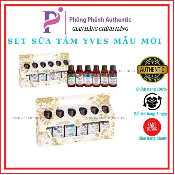 Set Sữa Tắm Mini Phiên Bản Giới Hạn Bath & Shower Gel Collection 6chai x50ml