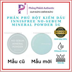 PHẤN PHỦ KIỀM DẦU INNISFREE NO SEBUM BẢN MỚI HŨ 5g