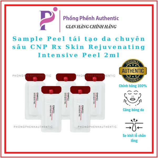 Peel CNP Rx Skin Rejuvenating Intensive 2ml Dưỡng Trắng Căng Bóng Mờ Thâm