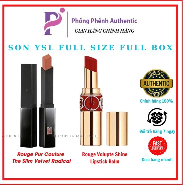 SON YSL FULL SIZE FULL BOX CÁC MÀU MUA SALE US