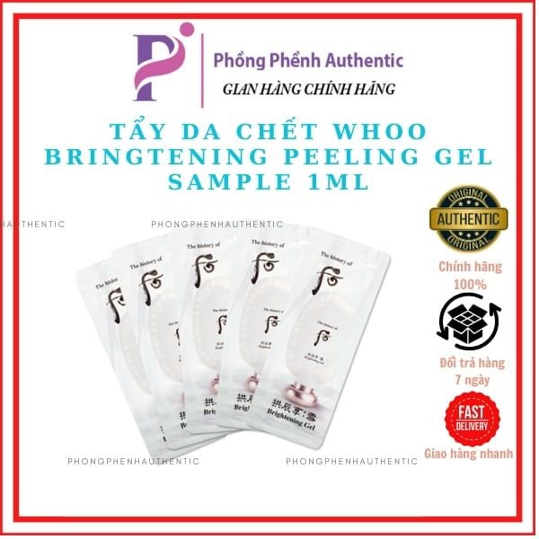 TẨY DA CHẾT WHOO BRINGTENING PEELING GEL SAMPLE 1ML