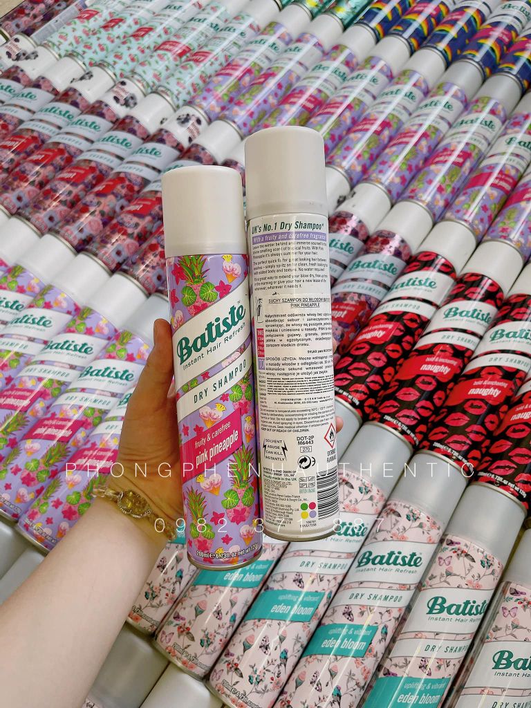 DẦU GỘI KHÔ BATISTE DRY SHAMPOO 200ML