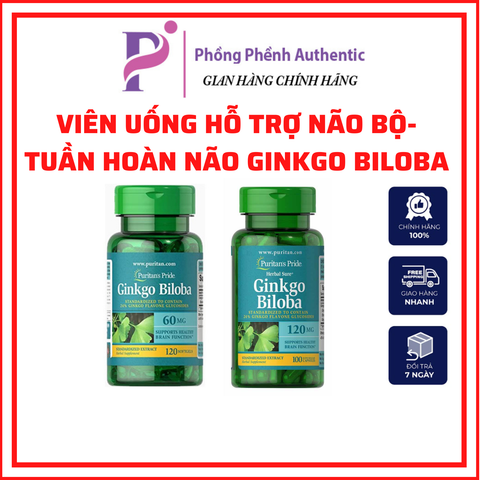VIÊN UỐNG BỔ NÃO GINKGO BILOBA Viên Uống Hỗ Trợ Tuần Hoàn Não Bộ