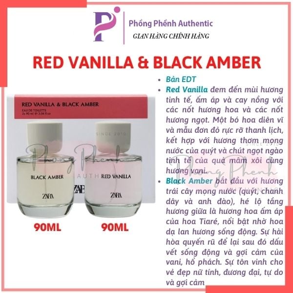 [CHIẾT 10ML - ĐỌC KĨ MÔ TẢ] Nước hoa ZARA EDP - EDT CÁC MÙI BLACK AMBER, RED VANILLA, WONDER ROSE, FEMME, ORCHID...VV