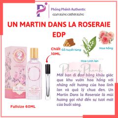 [CHIẾT 10ML] Nước hoa Nữ Janne en Provence EDP 60ml: Jasmine Secrets, La Roseraie, Verveine Cédrat, Des Secrets