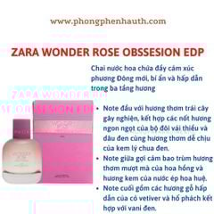 NƯỚC HOA NỮ ZARA CÁC MÙI BIG SIZE 90ML - 150ML