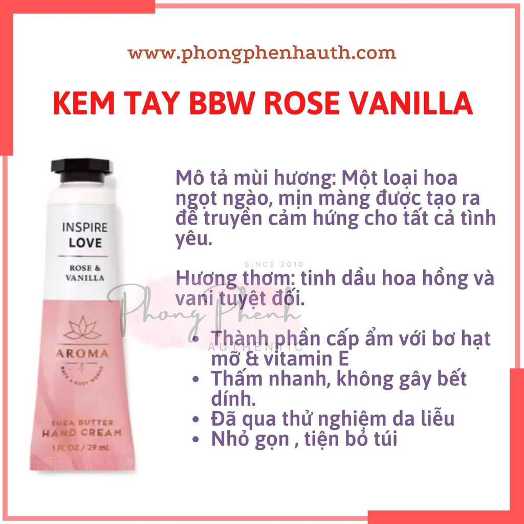 KEM DƯỠNG DA TAY BATH &BODY WORKS TUÝP 29ML