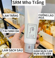 Sữa Rửa Mặt Làm Trắng Da Hoàng Cung Whoo 100ml Brightening Foam Cleanser