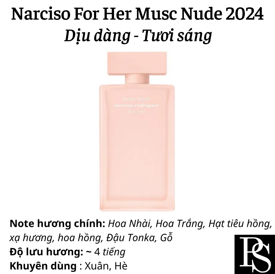 Nước hoa Nữ Narciso Rodriguez 90ml - 100ml đủ các mùi: Pure Musc, Cristal, Musc Noir Rose, Forever, For Her...