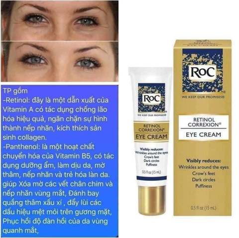 Kem Mắt RoC Retinol Correxion Eye Cream 15ml