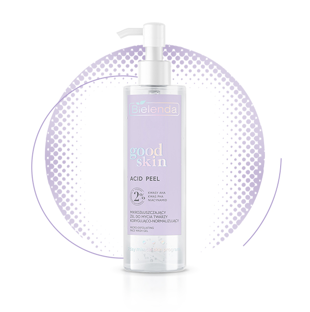 Gel rửa mặt tẩy tế bào chết Bielenda Good Skin Acid Peel 195g