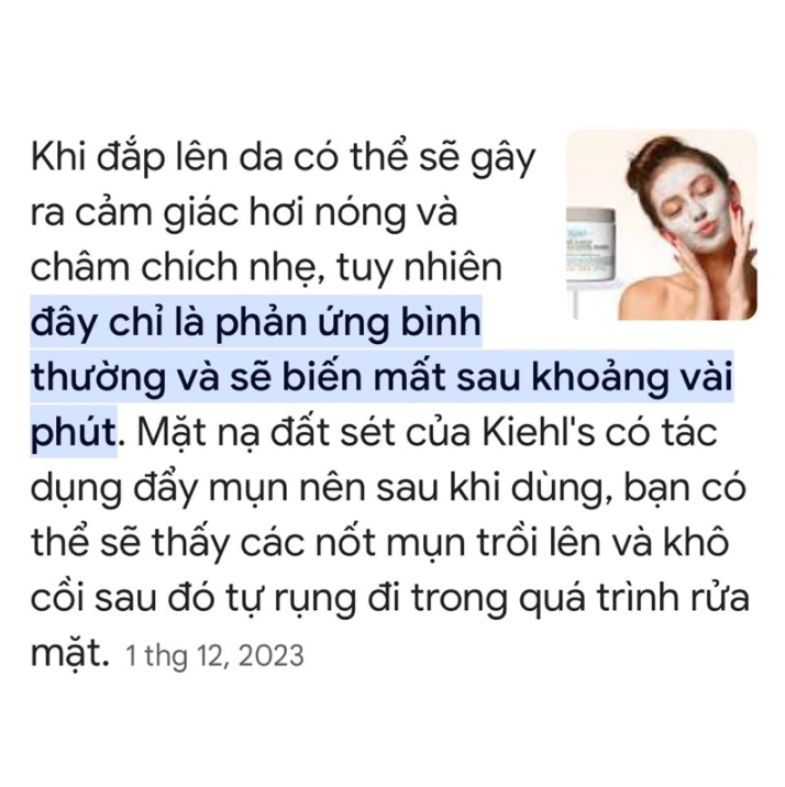 MẶT NẠ ĐẤT SÉT KIEHL'S RARE EARTH DEEP PORE CLEANSING MASQUE HŨ 14ML NO BOX