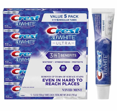 Kem Đánh Răng Crest 3D White Ultra 3in1 Benefits Vivid Mint 147gr