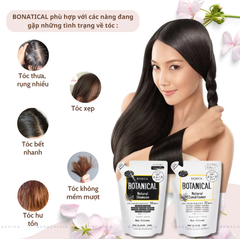 1 Túi Dầu gội/Dầu Xả Hatomugi Botanical Táo Đen Nhật Bản giảm rụng kích mọc tóc phục hồi hư tổn 400ml - PHỒNG PHỀNH