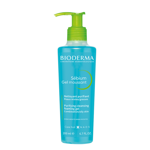 Sữa rửa mặt Bioderma Sebium Gel Moussant 200ml cho da dầu, mụn