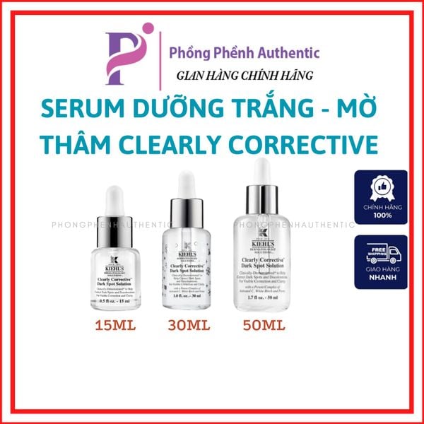 Tinh chất dưỡng sáng da, mờ thâm nám serum KIEHL'S Clearly Corrective Dark Spot Solution 15ml - PHỒNG PHỀNH