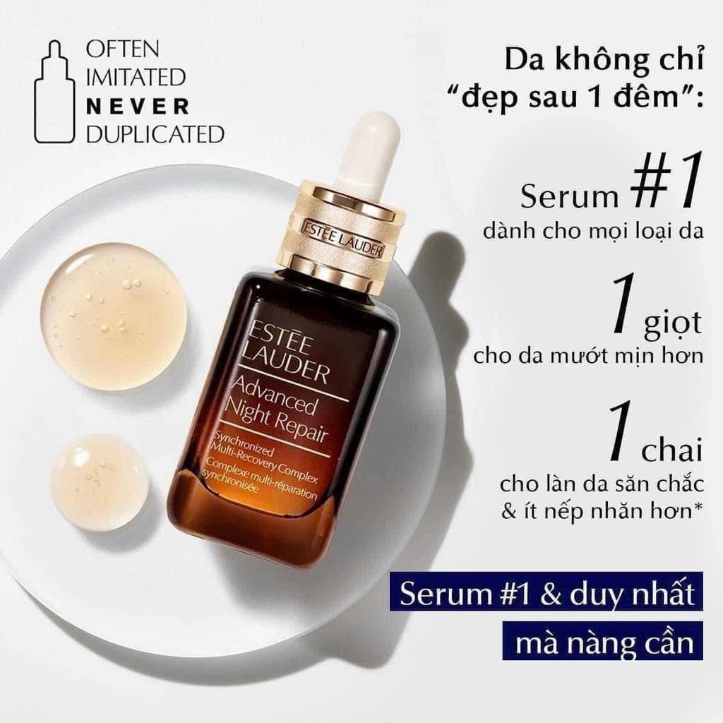 [Bill Mỹ] Set quà tặng Estee Lauder 4 món:SRM 30ml + Serum 50ml + Kem dưỡng 15ml + Kem mắt 5ml - PHỒNG PHỀNH