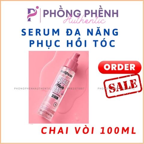 SERUM PHỤC HỒI TÓC SOAP & GLORY GLAD HAIR DAY SMOOTHING SERUM CHAI 100ML