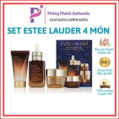 [Bill Mỹ] Set quà tặng Estee Lauder 4 món:SRM 30ml + Serum 50ml + Kem dưỡng 15ml + Kem mắt 5ml - PHỒNG PHỀNH