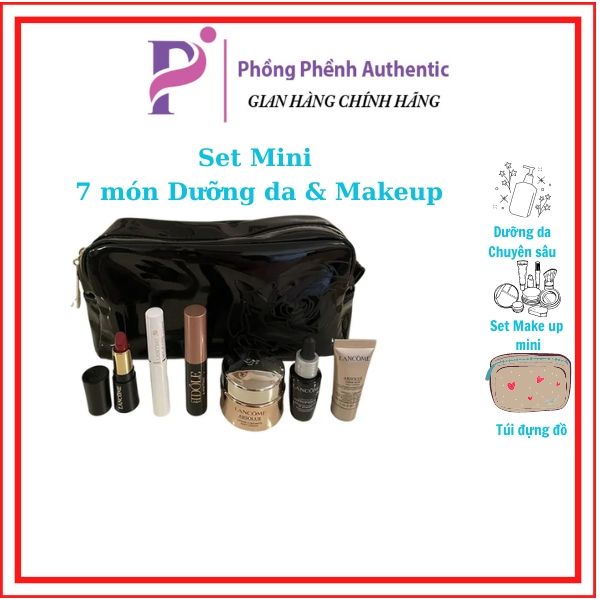 Set 5 món Dưỡng da và Makeup Lancome