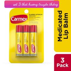 Set 3 cây son dưỡng Carmex Lip Balm mua sale