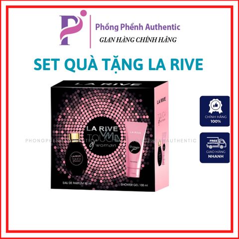 SET QUÀ TẶNG 2 MÓN LA RIVE TOUCH OF WOMAN: 1 NƯỚC HOA 90ML +1 SỮA TẮM 100ML