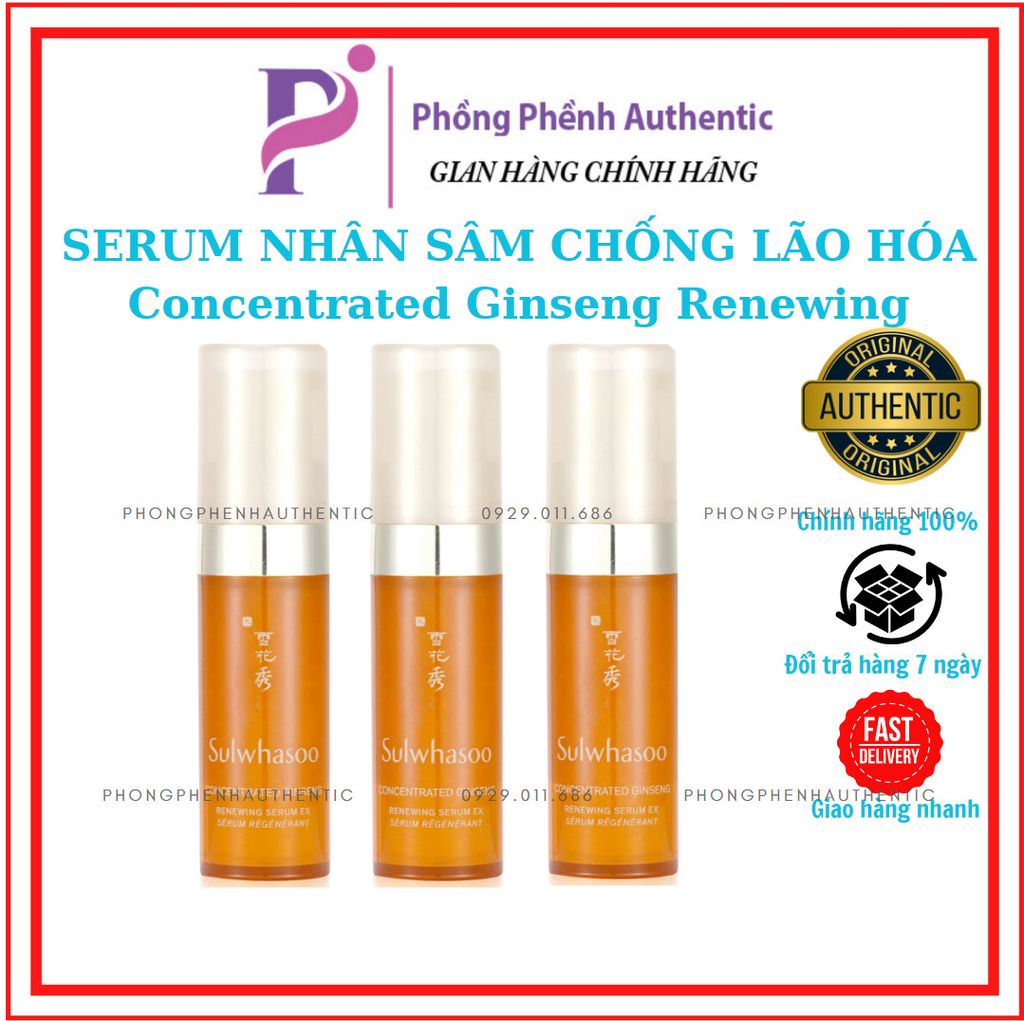 Tinh Chất Dưỡng Chống Lão Hoá Sulwhasoo Concentrated Ginseng Renewing Serum 5ml