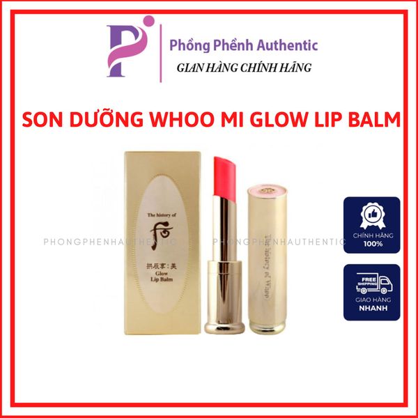 SON DƯỠNG WHOO GLOW LIP BALM FULL SIZE  CÁC MÀU