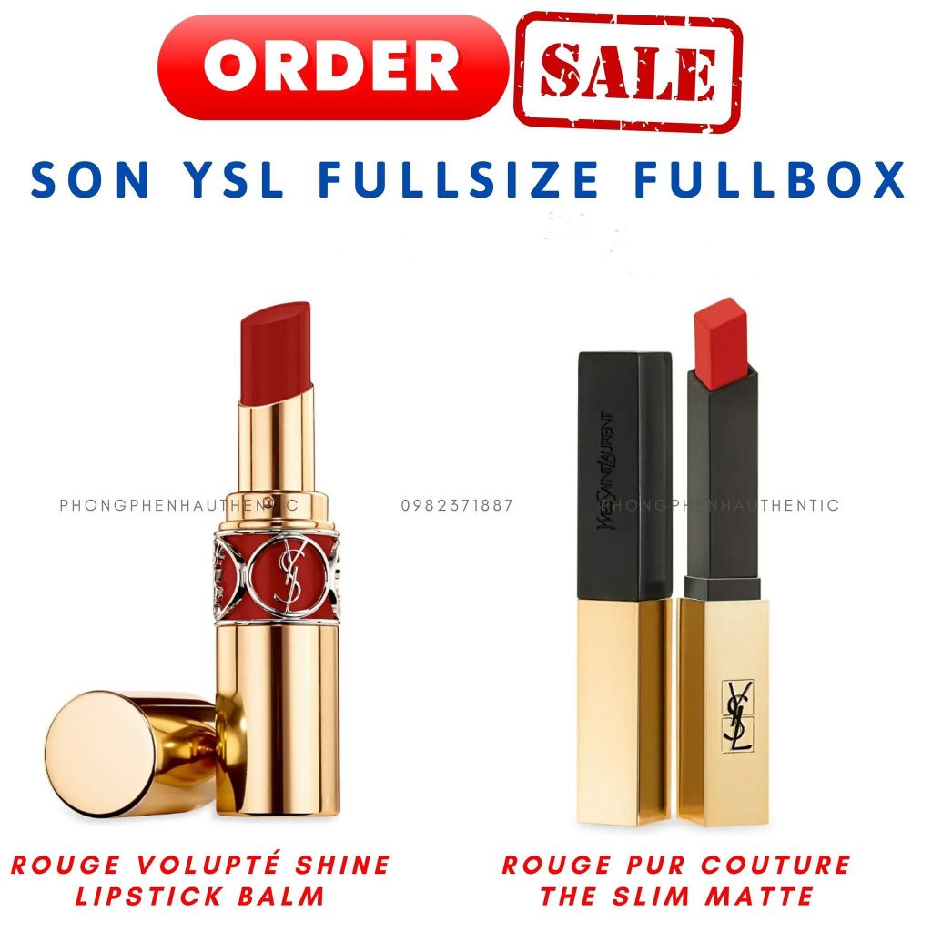 SON YSL FULL SIZE FULL BOX CÁC MÀU MUA SALE US