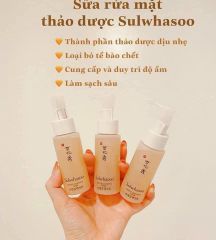 SỮA RỬA MẶT, DẦU TẨY TRANG SULWHASOO GENTLE CLEANSING  50ML