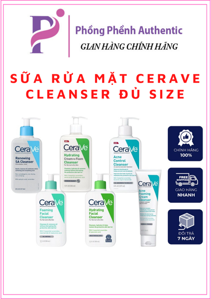 Sữa rửa mặt CeraVe Cleanser các size