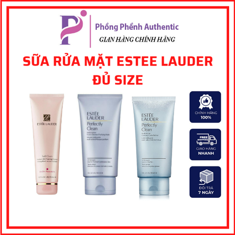 Sữa rửa mặt Estee Lauder Soft Clean / Perfect Clean đủ size ( Bill US )