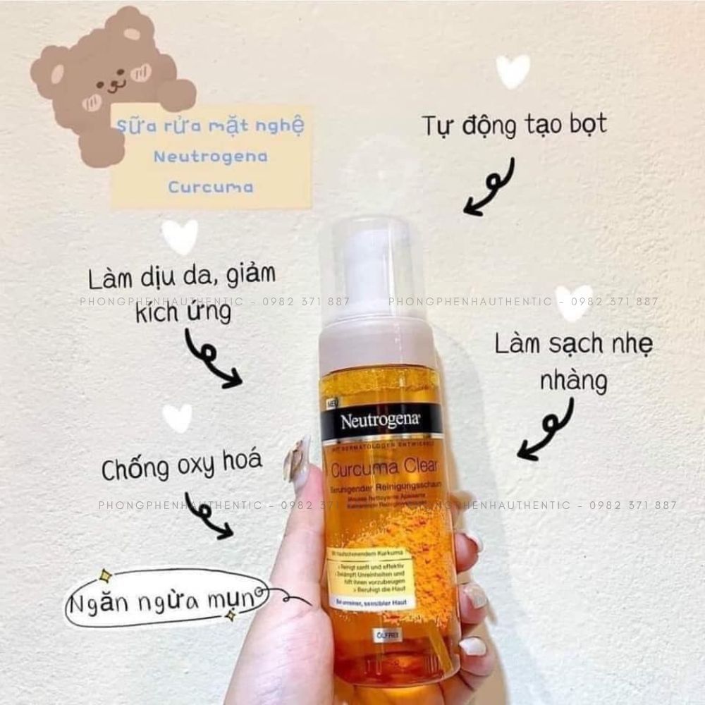 Sữa rửa mặt Neutrogena Clear & Soothe with Turmeric 150ml