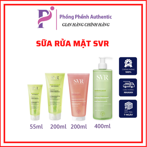 Sữa rửa mặt SVR Sebiaclear Gel Moussant Purifying and exfoliating soap-free cleanser dạng gel