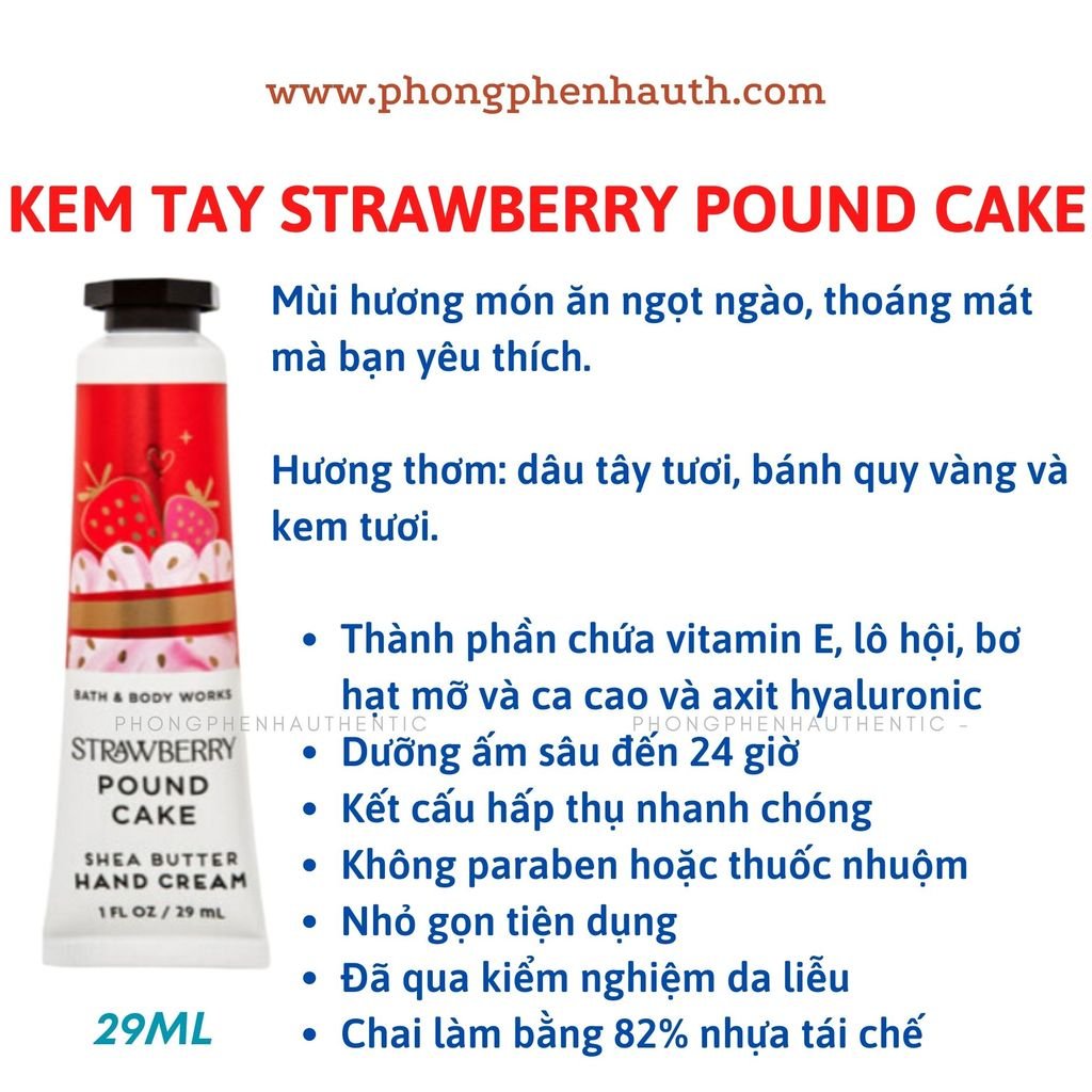 KEM DƯỠNG DA TAY BATH &BODY WORKS TUÝP 29ML