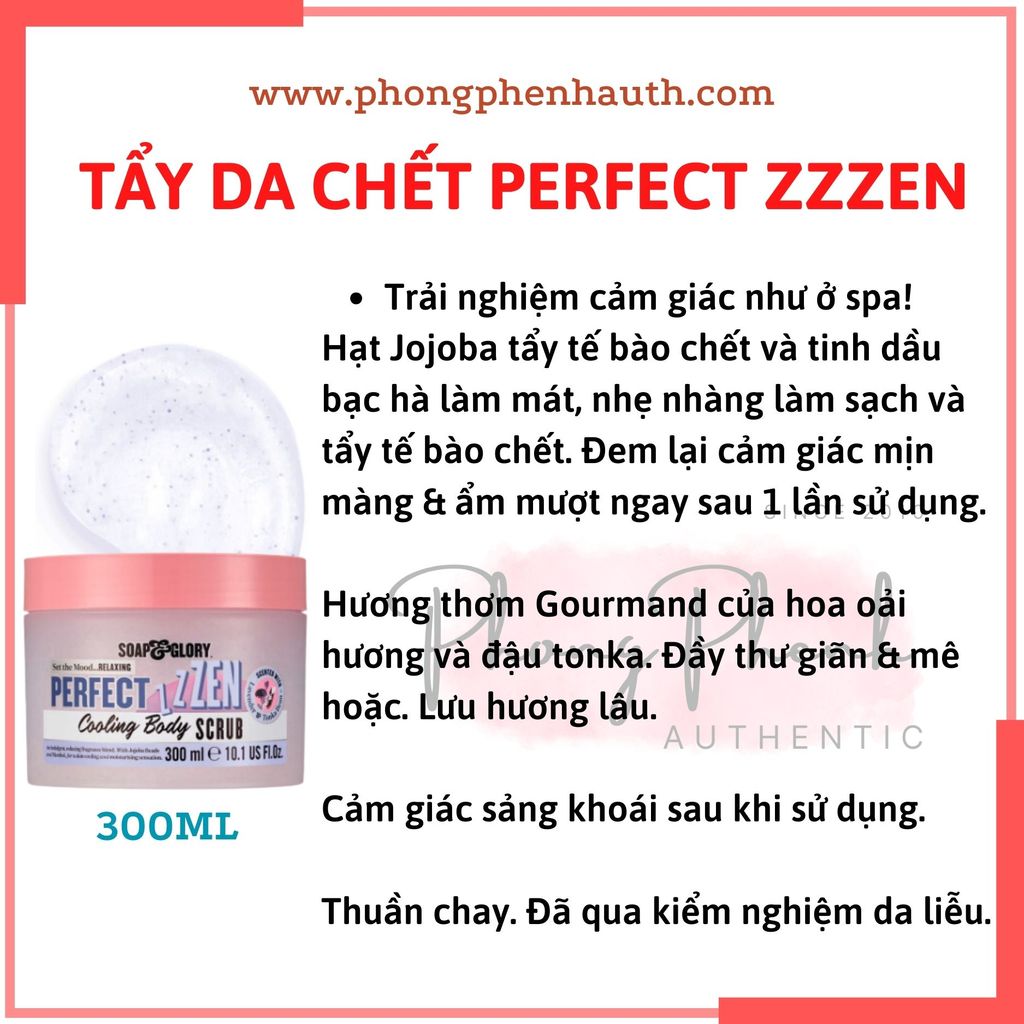 TẨY TẾ BÀO CHẾT TOÀN THÂN SOAP &GLORY PERFECT ZZEN BODY SCRUB 300ML