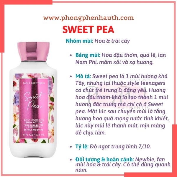 Dưỡng thể nước hoa Bath & Body Works  Body Lotion 236ml
