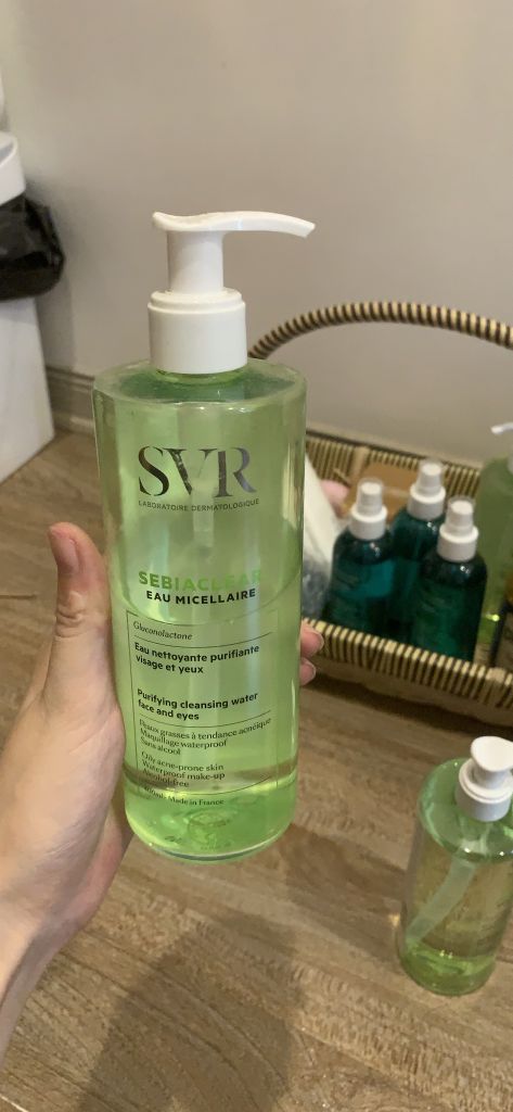 Nước tẩy trang SVR Sebiaclear Eau Micellaire Purifying Cleansing Water Face & Eyes