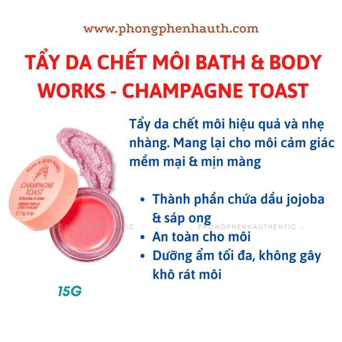 TẨY DA CHẾT MÔI BATH & BODYWORKS HŨ 15G MUA SALE US