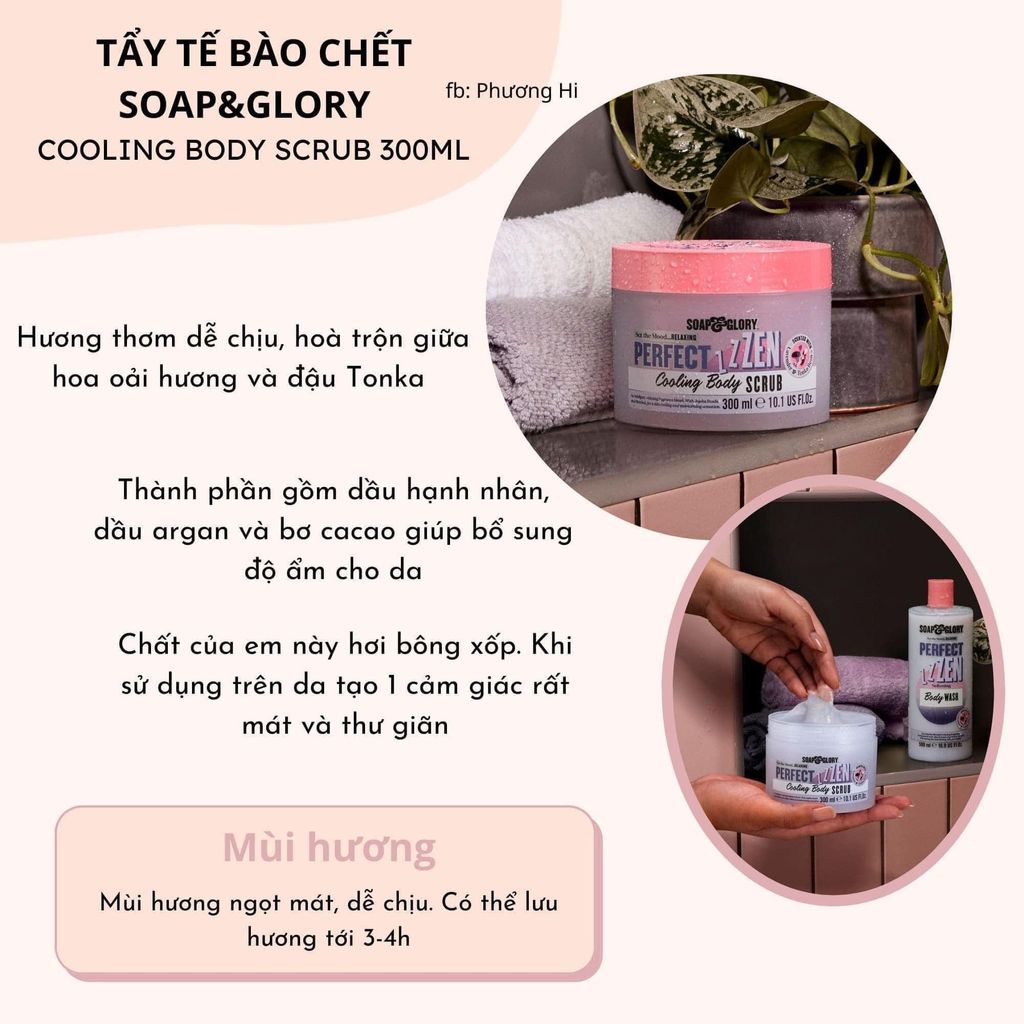 TẨY TẾ BÀO CHẾT TOÀN THÂN SOAP &GLORY PERFECT ZZEN BODY SCRUB 300ML