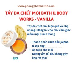 TẨY DA CHẾT MÔI BATH & BODYWORKS HŨ 15G MUA SALE US