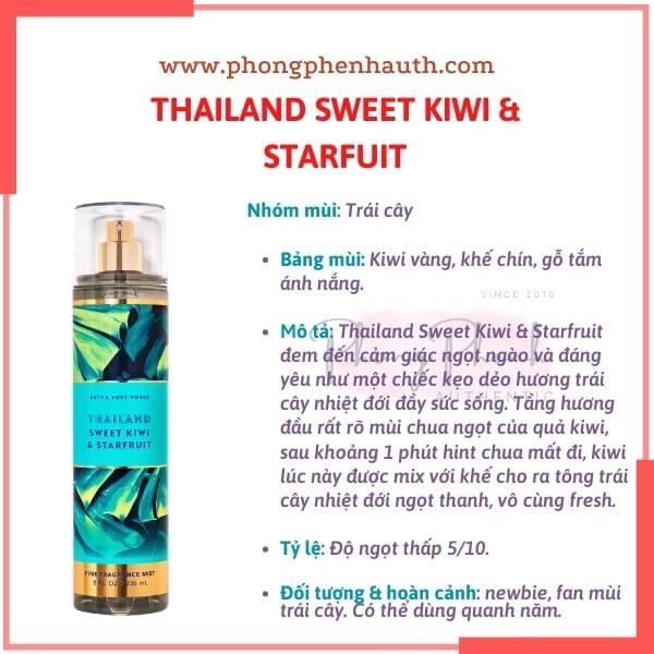 XỊT THƠM CƠ THỂ BATH & BODY WORKS BODY MIST 236ML
