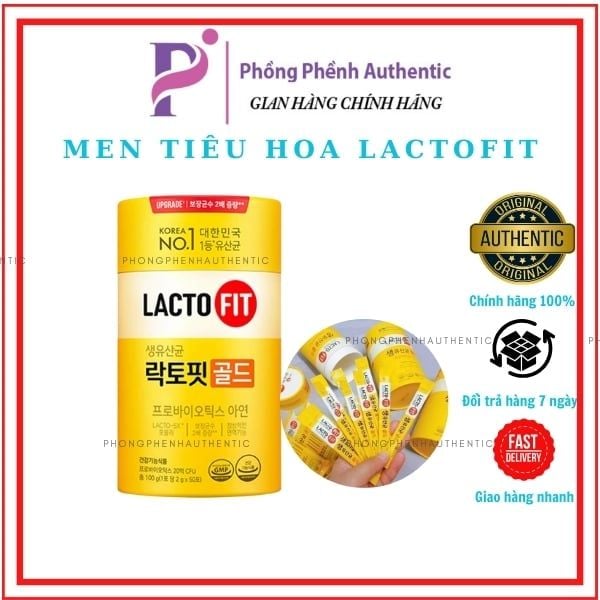 MEN TIÊU HOÁ LACTOFIT GOLD HÀN (HỘP 50 gói)