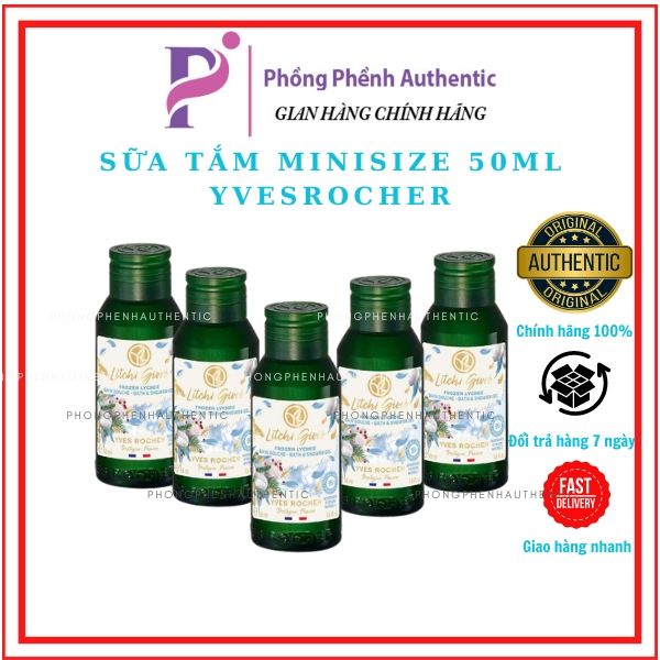 [MINI SIZE] Sữa tắm hương vải thiều Yves Rocher Frozen Lychee Bath & Shower Gel 50ml