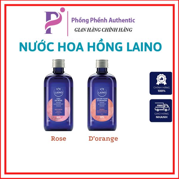 Nước hoa hồng hữu cơ LAINO toner 250ml